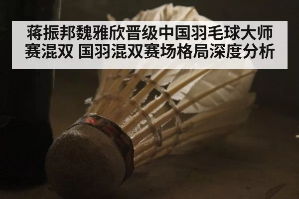 蒋振邦魏雅欣晋级中国羽毛球大师赛混双 国羽混双赛场格局深度分析